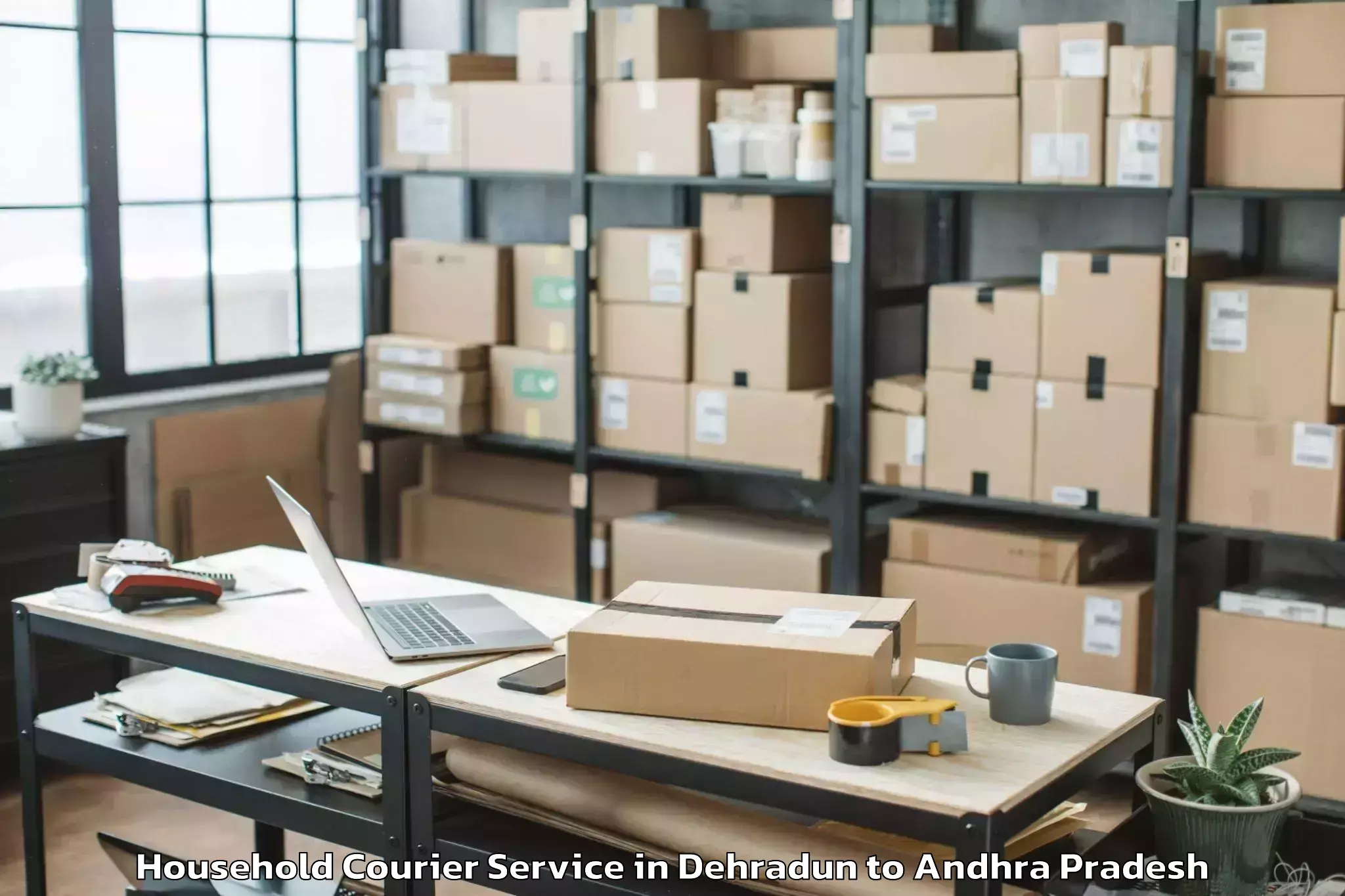 Professional Dehradun to Ganapavaram Household Courier